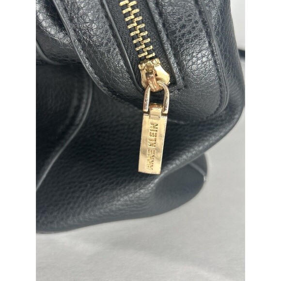 Anne Klein Faux Leather Handbag With Adjustable Removable Strap Black - Picture 3 of 8